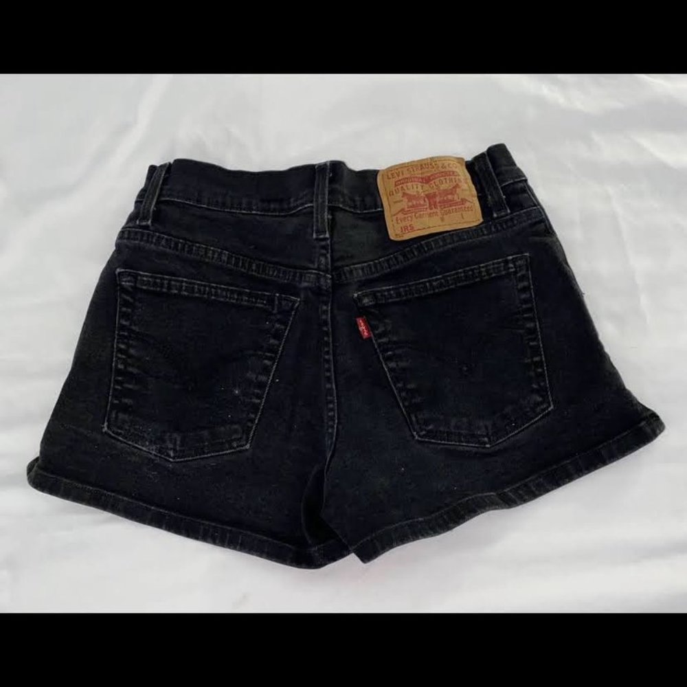 Levis 505 Black jean shorts